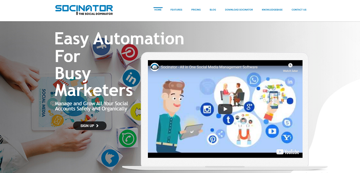 Socinator – Your Stress-Free Social Media Automation Tool