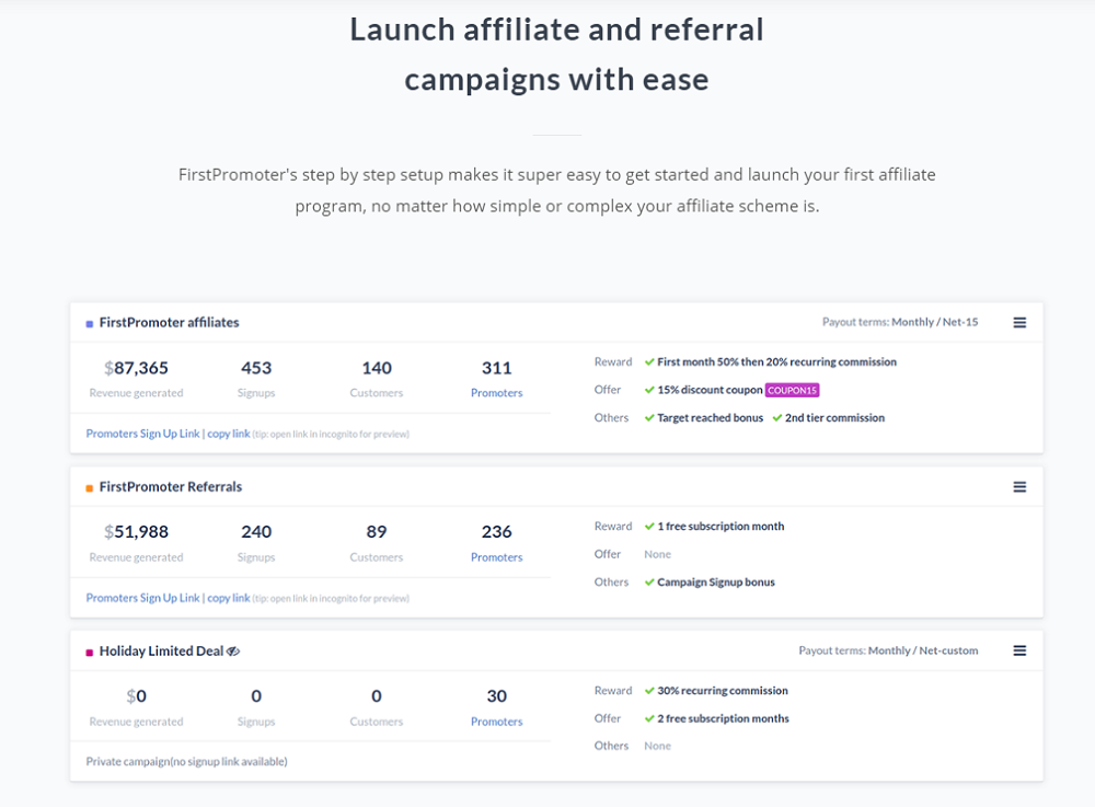 FirstPromoter - Launch Affiliate and Referral Campaigns with Ease