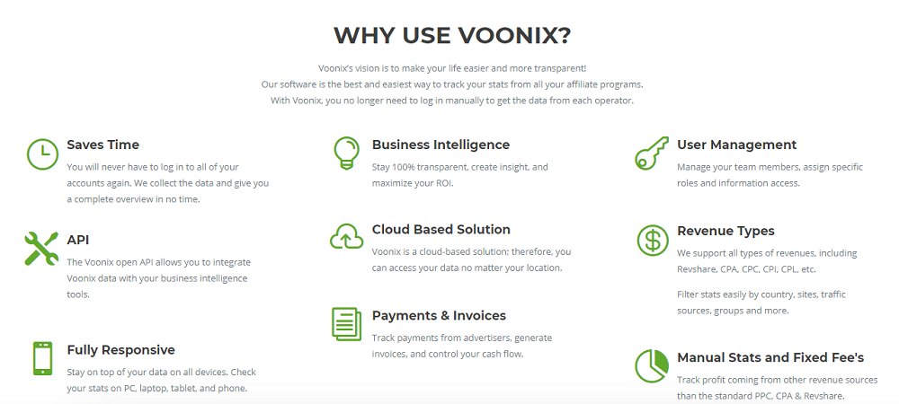 What Are The Benefits of Voonix?