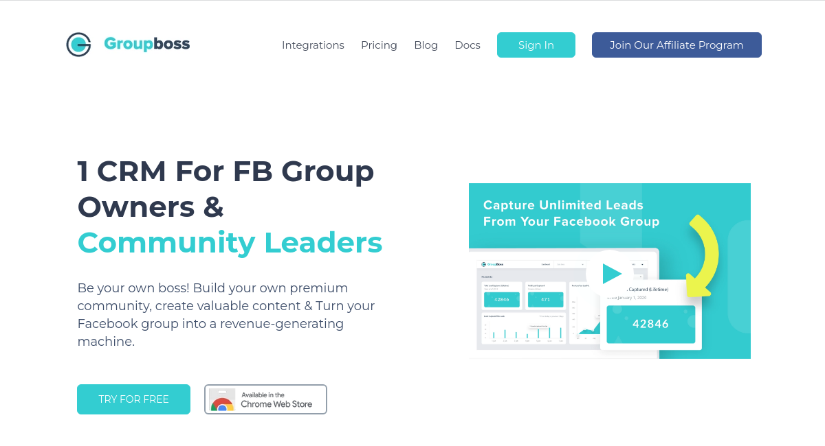 Groupboss: A Facebook Group Lead Generation Software