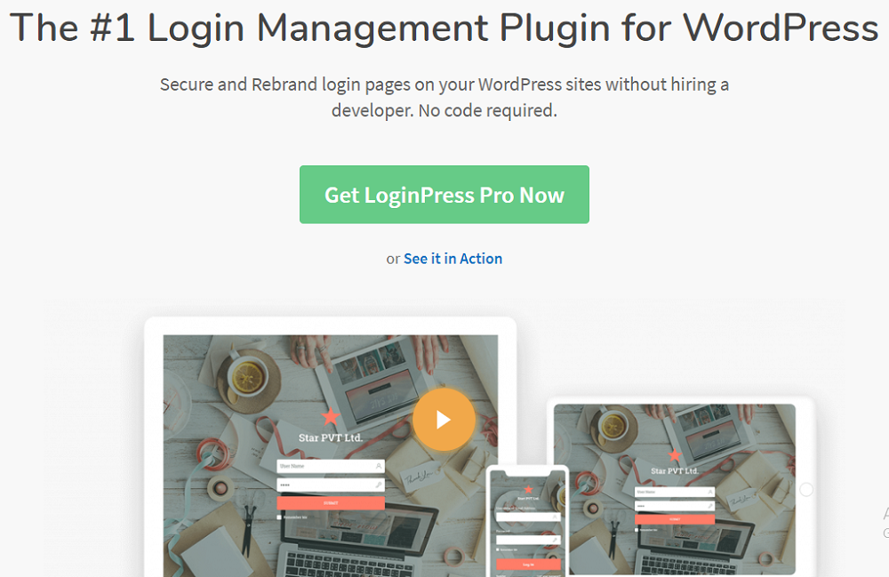 LoginPress – The Best Login Management Tool for WordPress 