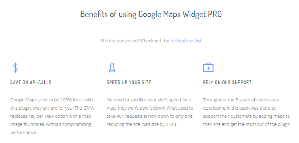 What are the Benefits of Google Maps Widget Pro?