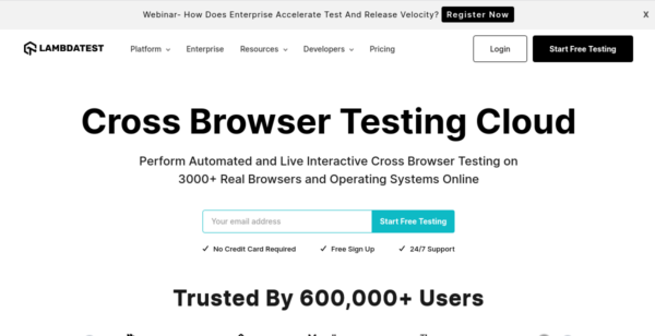 15% Off LambdaTest