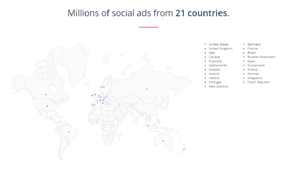 Social Ad Scout - Millions of social ads from countries