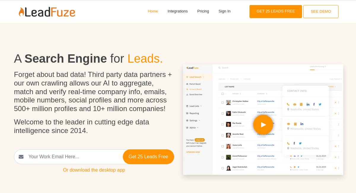 50 Free Leads at LeadFuze