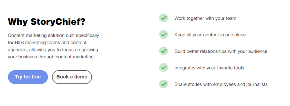 StoryChief Benefits