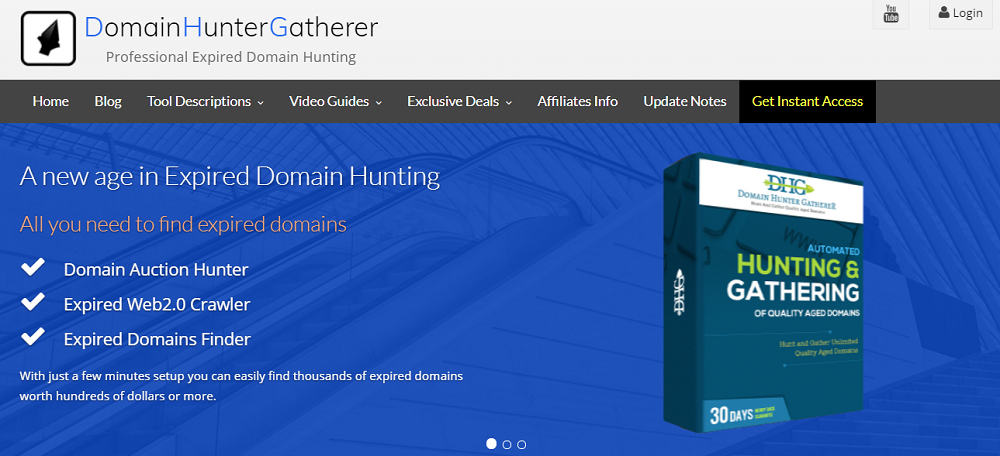 Domain Hunter Gatherer- Your all in one tool for hunting expired authority domains