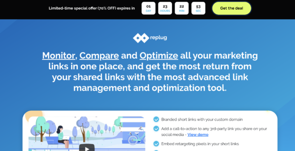 Limited 70% Off Lifetime Replug.io
