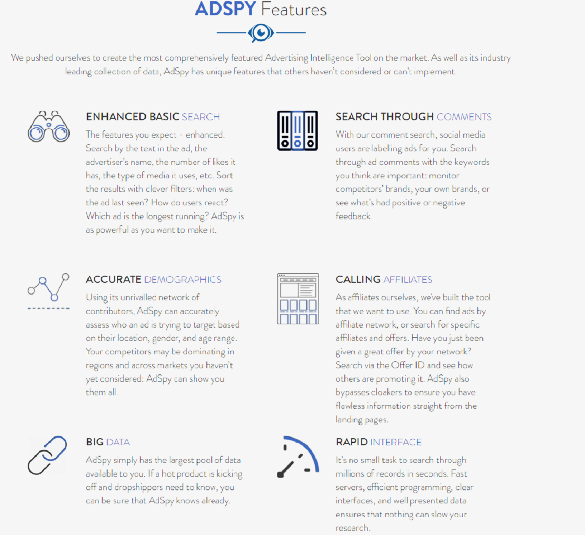 What Are the Features of Adspy?