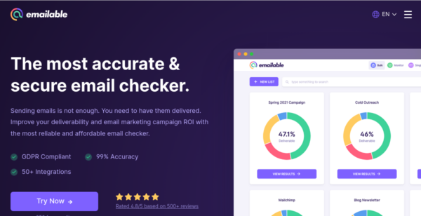 1000 Free Credits at Emailable