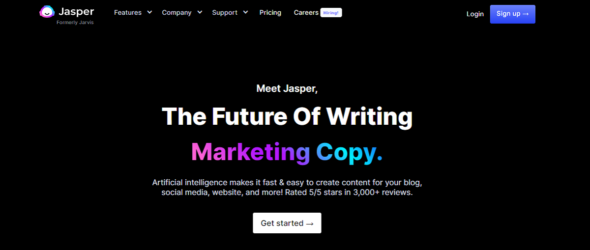 Jasper – Perfect Copywriting Tool