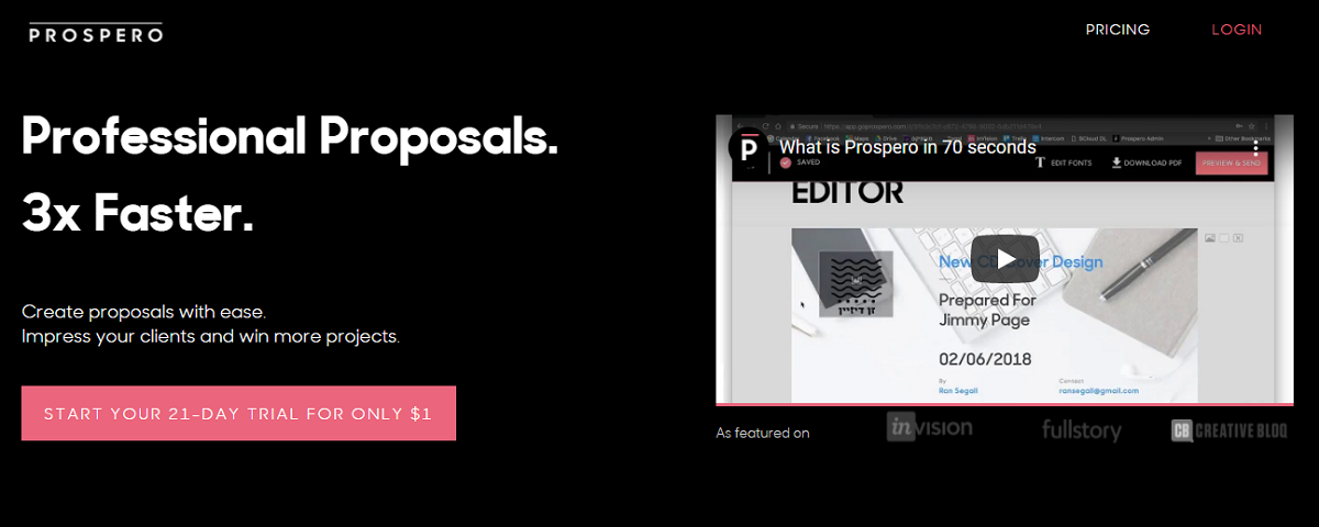 Go Prospero- Win More Projects With Proposals That Converts 