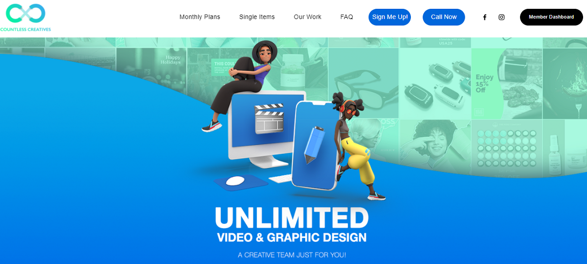 Countless Creatives: Unlimited Video and Graphic Designs
