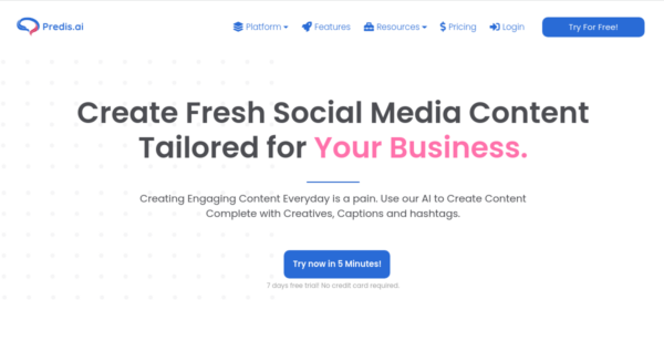 20% Off at Predis.ai