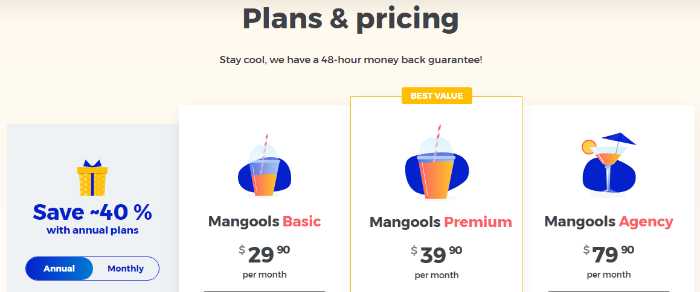 Mangool Pricing