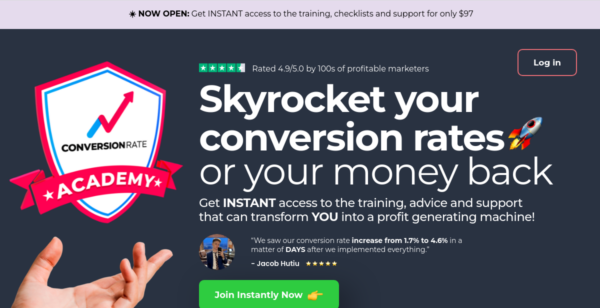 50% Off at Conversion Rate Academy