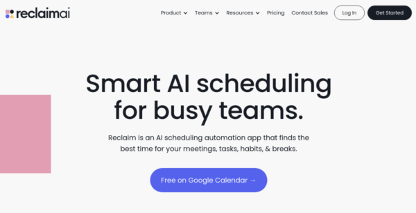 10% Off at Reclaim AI