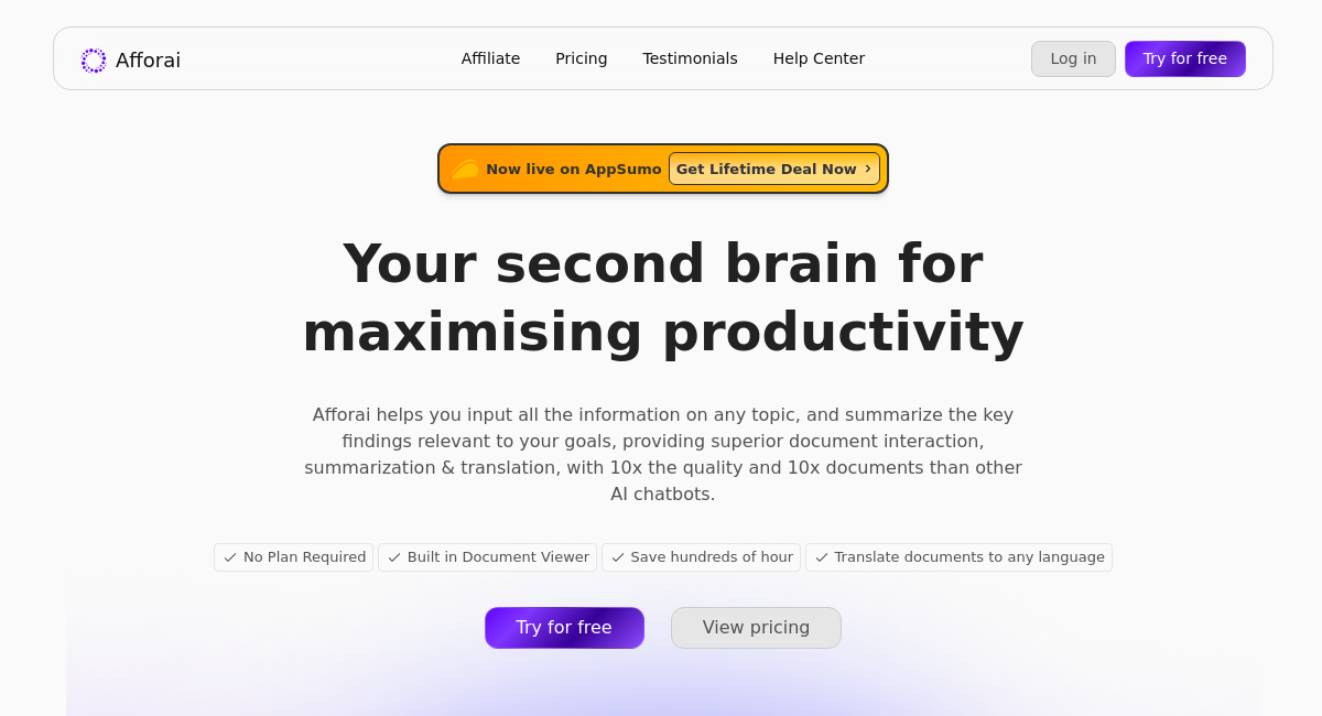 Latest Money-Saving Deals for Afforai